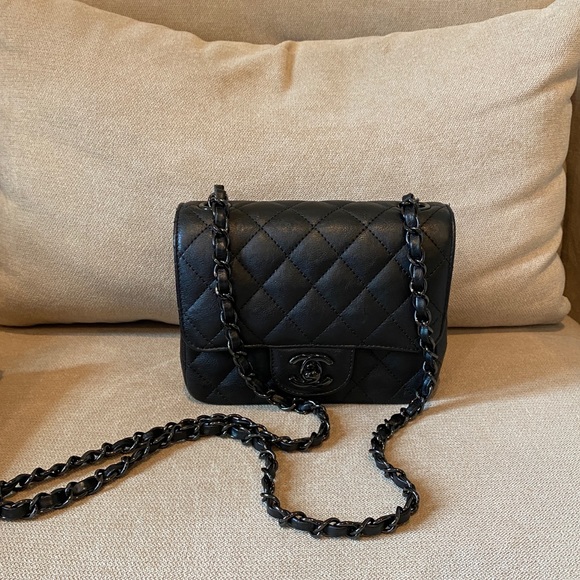 CHANEL Handbags - Authentic Chanel So Black Mini square.
